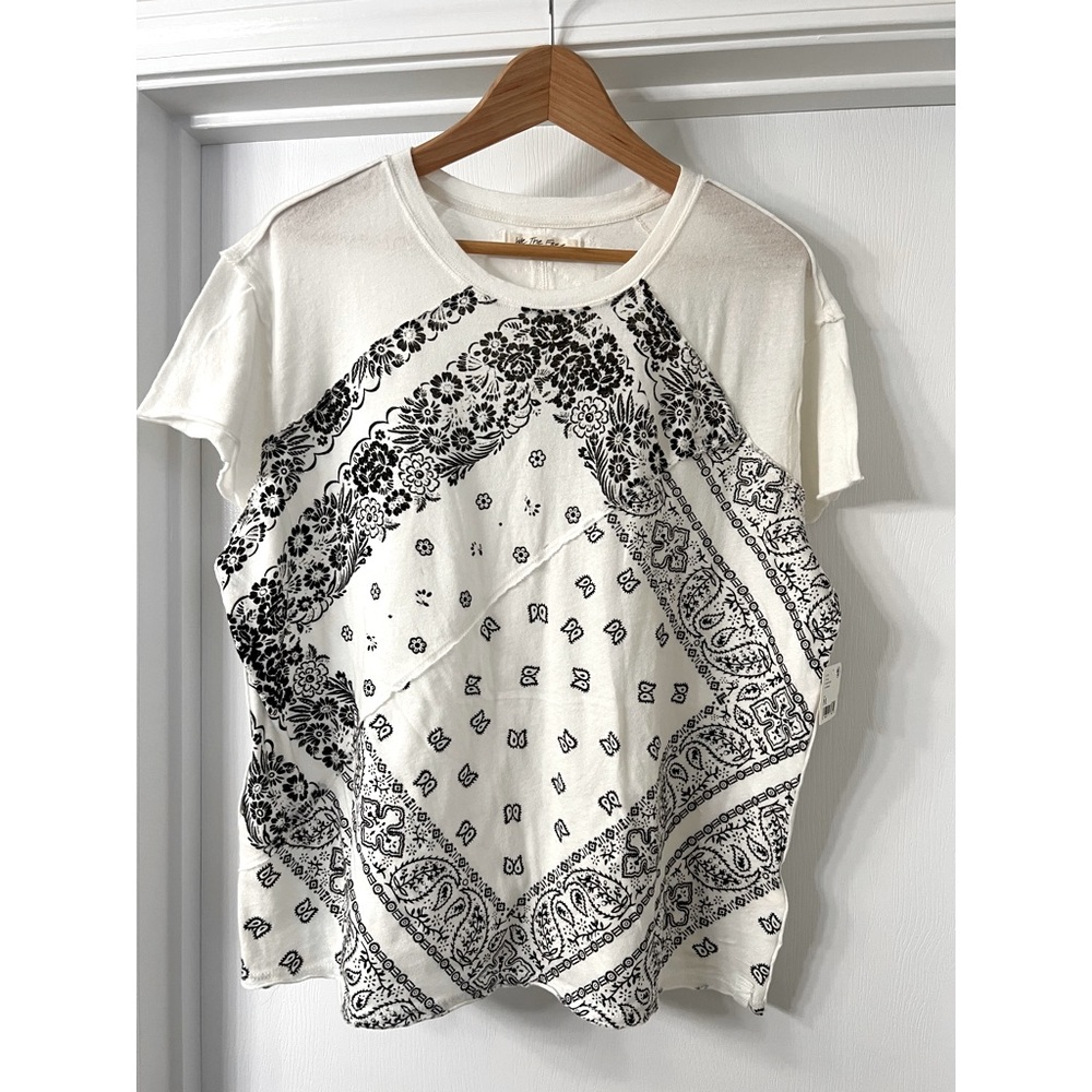 Free People Ivory Bandana Graphic Tee - Picture 13 of 13